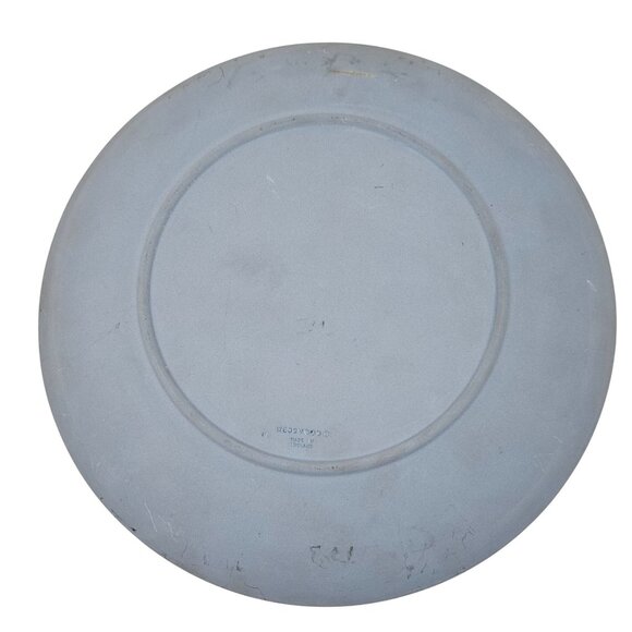 Vintage Wedgwood Collector Plate Constitution Hill 84 Christmas Blue Jasperware - Picture 7 of 9